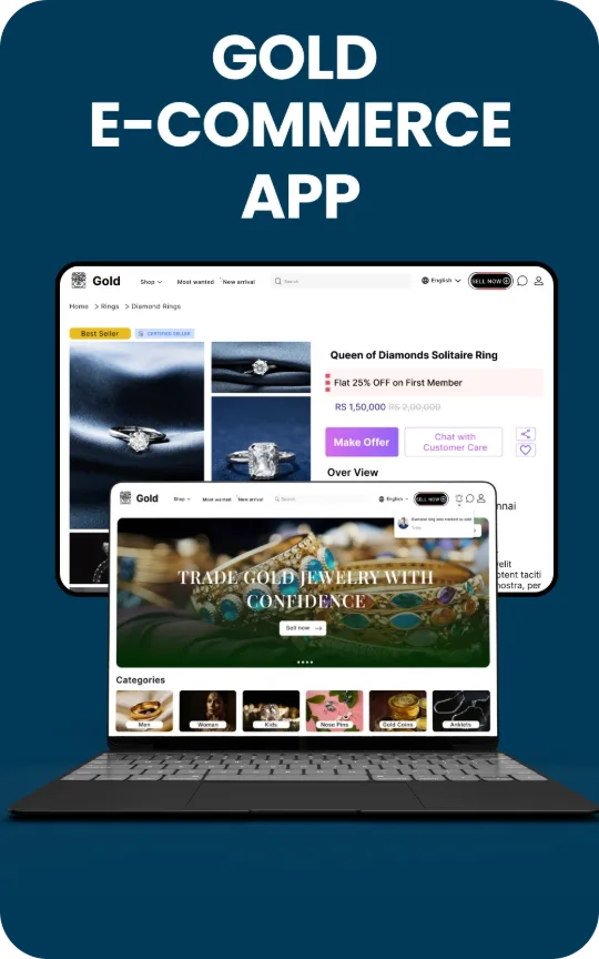 Gold E-Commerce App Development | SIEORA